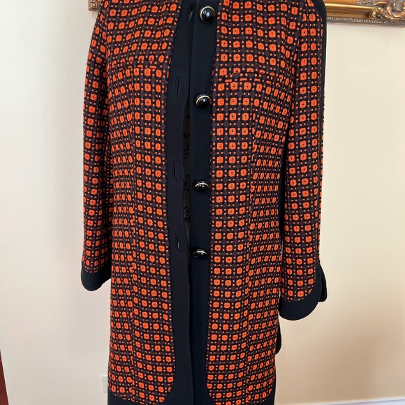 MARNI Black and Orange COAT SZ 44 - Picture 4 of 16